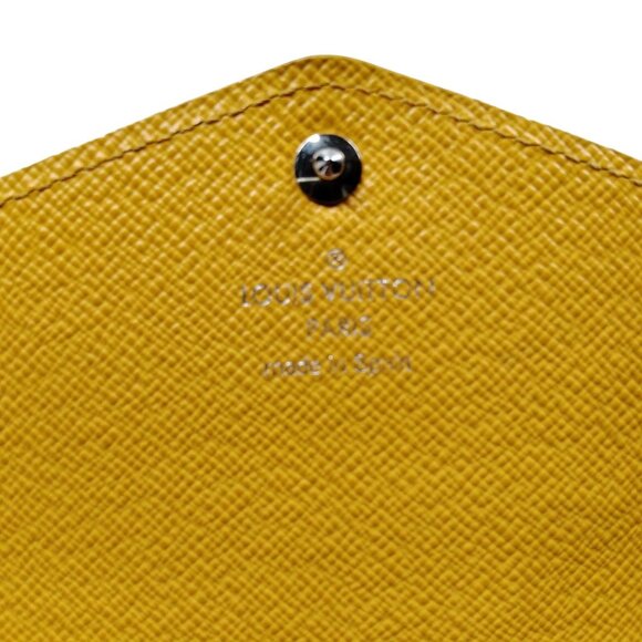 354233AO (G4) Louis Vuitton Wallet Long Portefeuille Yellow Epi Leather w/Box - Picture 6 of 10